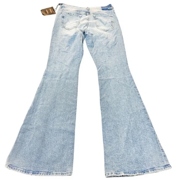 MOTHER Stunner Cruiser Light Blue Vintage-Inspired Denim Jeans - Picture 5 of 9